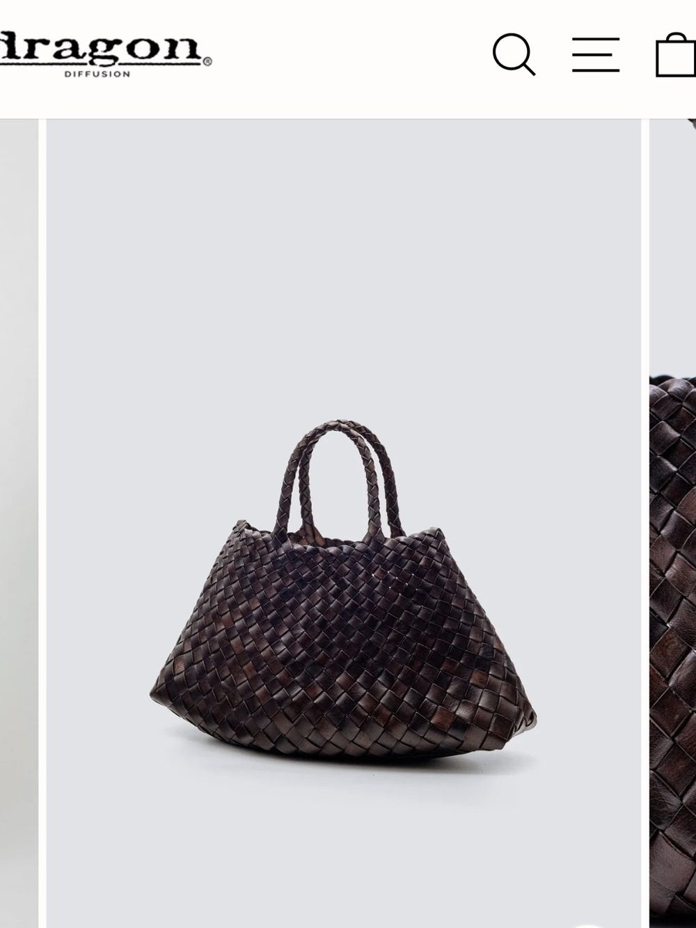 Dragon Diffusion Santa Croce Small in Dark Brown